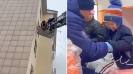 Талдықорғанда көпқабатты үйден өрт шығып, 7 бала құтқарылды