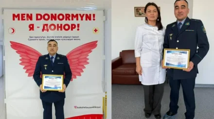25 жылда 20 литр қан: Ақмолалық полицей 80 адамның өмірін сақтап қалды