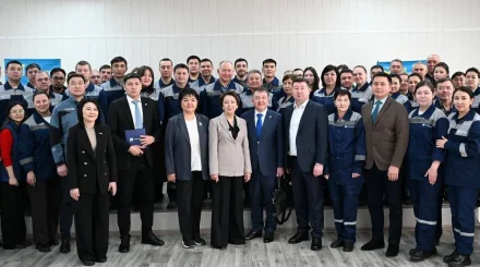 Ақтөбедегі ЖЭО қызметкерлері Жаңа Конституцияны қолдады