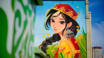 Астанада көктем мен сұлулықты бейнелейтін жаңа мурал ашылды