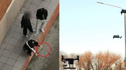 Астана полициясы темекі тартып тұрған адамдарды дрон арқылы видеоға түсіріп алған (ВИДЕО)