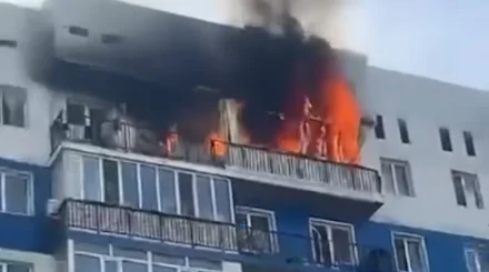 Алматы облысындағы «Асыл Арман» кешенінде пәтер өртеніп кетті (ВИДЕО)