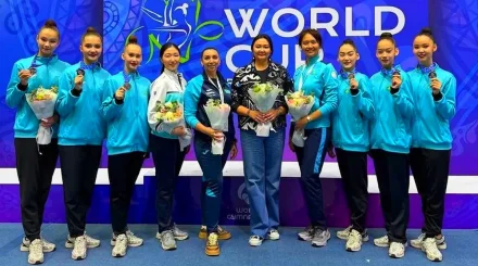 Казахстанские гимнастки завоевали бронзу чемпионата Азии в Бишкеке