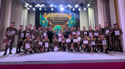 Вечер чествования солдат состоялся в воинской части 6505 Караганды