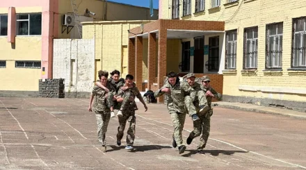Лучших юных патриотов “Жас Бүркіт" Нацгвардии МВД РК определили в Кокшетау
