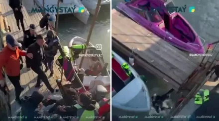 Ақтауда айлақтағы жаппай төбелес видеоға түсіп қалды