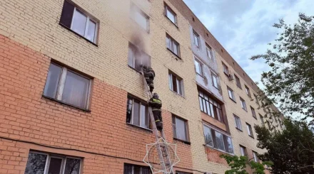 Общежитие загорелось в Астане