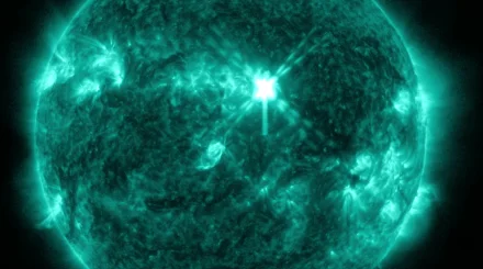 Самая сильная вспышка за 1,5 месяца произошла на Солнце