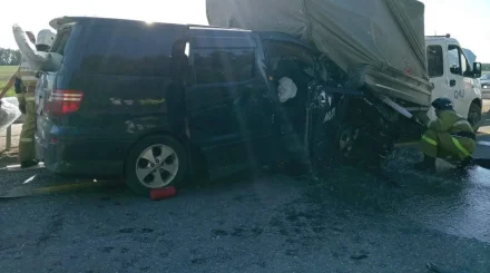 Alphard влетел в ГАЗель на трассе Астана – Петропавловск: пострадали пять человек