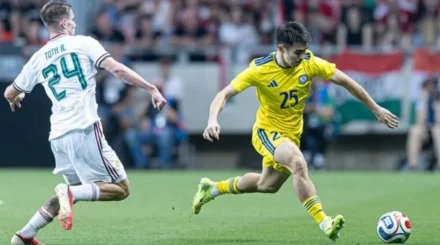 Сборная Казахстана в меньшинстве уступила Венгрии в товарищеском матче