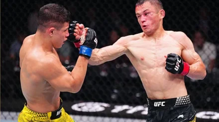 Бекзат Алмахан единогласным решением судей проиграл на UFC в Баку