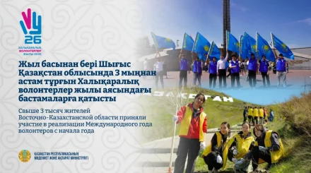 В ВКО более 3 тысяч человек приняли участие в волонтерских инициативах с начала года