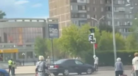 Женщину сбили на проспекте Металлургов в Темиртау (ВИДЕО)