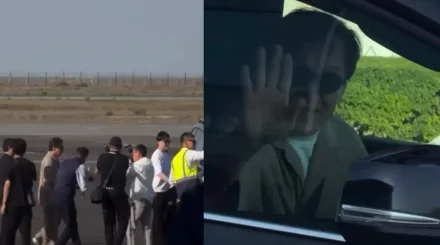 Джеки Чан проехался по улицам Актау за рулем авто