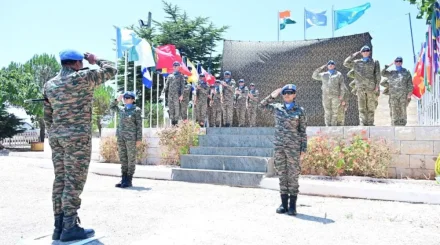 Флаг Казахстана поднят на базе UNIFIL в Ливане