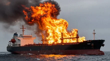 В Ормузском проливе подорвались два нефтяных танкера
