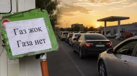 Ақтауда газ құю бекеттерінде тағы да ұзын-сонар кезек пайда болды