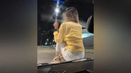 Пассажирка ехала на капоте авто в Семее (ВИДЕО)