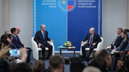 Касым-Жомарт Токаев провел встречу с Владимиром Путиным