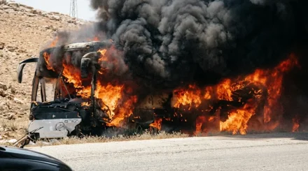 В Сирии при столкновении автобусов погибли десятки человек