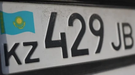 Павлодарец нарисовал себе автомобильные номера на картоне