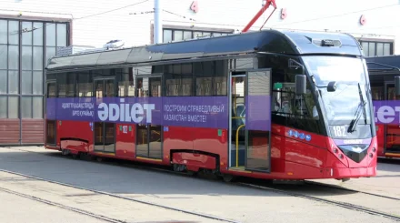 Пять трамваев “Әділет” вышли на маршруты Павлодара