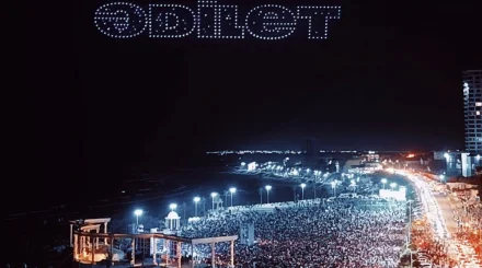 10 тыс. зрителей собрали дрон-шоу и концерт партии "Әділет" в Мангистауской области