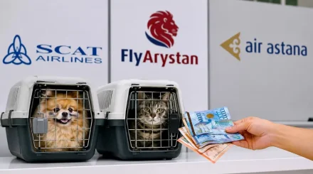 Air Astana, SCAT или FlyArystan: где дешевле перевозить домашних животных