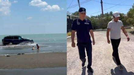  Балқаш жағалауында көлікпен жүрген жүргізуші 10 тәулікке қамалды (ВИДЕО) 