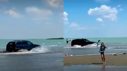 Водителя арестовали после опасной езды по берегу озера Балхаш
