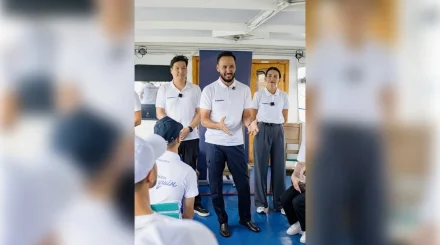 Представители партии Respublica поговорили с молодежью Павлодара на палубе теплохода