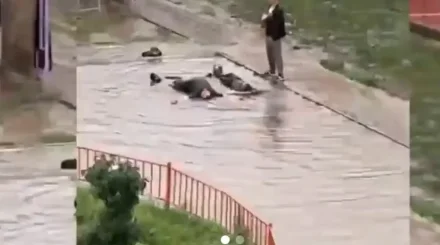 Купание в луже закончилось арестом для двух астанчан