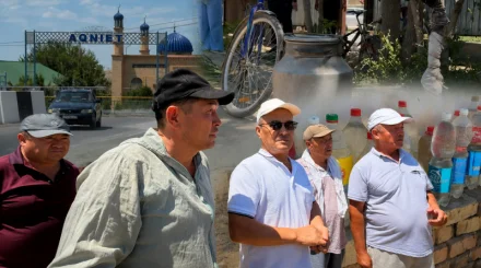 Сельчане на юге жалуются на солёную воду, а акимат говорит, что её можно пить
