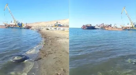 Каспий покрылся маслянистым пятном: экологи проверяют воду