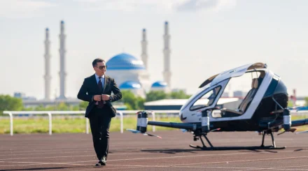  Астанада жолаушыларды тасымалдайтын ұшқышсыз әуе кемесі алғаш рет сынақтан өткізілді   