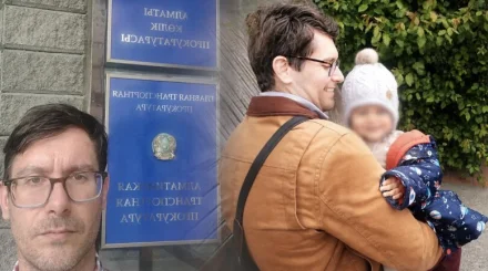 Не видел сына два года: американец объявил голодовку у прокуратуры Алматы