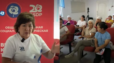 ЖСДП кандидаты Баймолдин ауылындағы тұрғындардың мәселелерін тыңдады