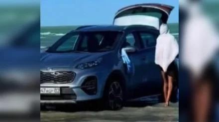 Балқашта тағы да қайталанды: Жағажайға көлікпен кірген азамат жазаланды