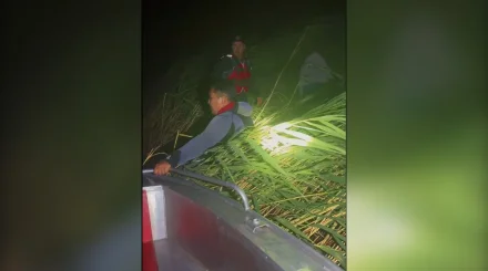 Унесенные ветром сапбордисты уснули в камышах на Астанинском водохранилище