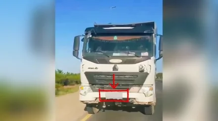 Астанада ер адам жүк көлігінің нөмірін шүберекпен жауып қойғаны үшін қамауға алынды (ВИДЕО)
