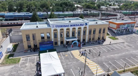 Түркістан облысында жаңартылған “Түлкібас” теміржол вокзалы пайдалануға берілді