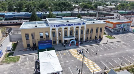 Жаңартылған «Түлкібас» теміржол вокзалы пайдалануға берілді