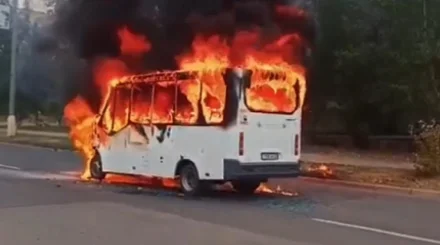  Ақмола облысында автобус өртенді 