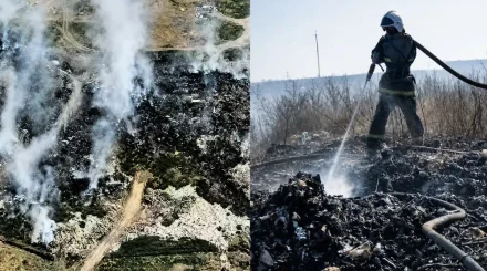 Жамбыл облысында қоқыс полигоны өртенді