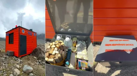 Тауда адасқан туристерге арналған авариялық қор жәшіктері орнатылуда