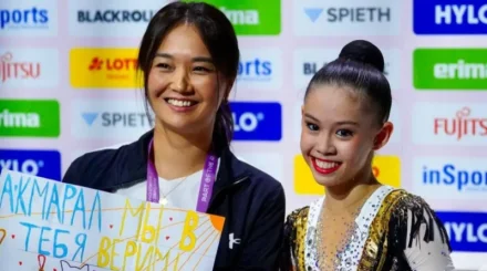 16-летняя казахстанская гимнастка вошла в ТОП-5 чемпионата мира