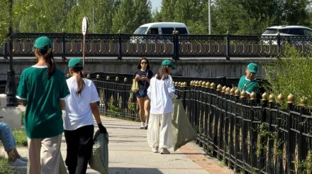 Экологическую акцию с молодежью провели кандидаты "Ауыл" в Акмолинской области