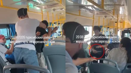 Алматыда автобустағы пышақпен шабуыл: полиция күдіктілерді қамауға алды (ВИДЕО)