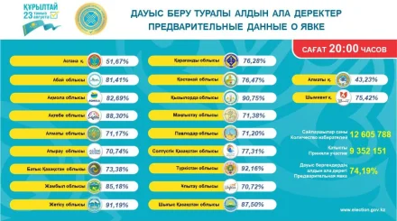 Итоговая явка на выборах в Курултай составила 74,19%