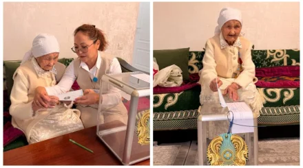 Құрылтай сайлауында ғасыр жасаған әже дауыс берді